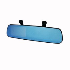 Qx77 140 Derajat Wide Angle Lens 4.3 Inch Kendaraan Black Box Mirror Car DVR Kamera Perekam Video