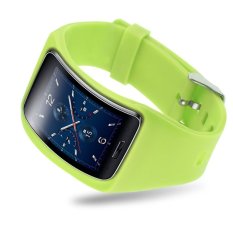 Replacement Band Bangle Bracelet Wristband for Samsung Galaxy Gear S SM-R75 (Green)