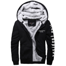 Resident Evil Jaket Jumper Musim Dingin Flanel Mantel Kaus Baru Hadiah Xmas (hitam)-Intl