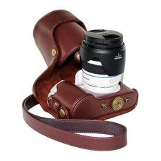 Retro PU Leather Camera Case untuk Samsung NX300 NX300M (Kopi)