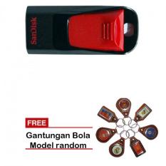 Sandisk Flashdisk Cruzer Edge CZ51 16 GB - Hitam + Gantungan Bola