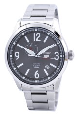 Seiko Sport 5 SSA291K1 - Jam Tangan Pria - Tali Logam Stainless Steel - Otomatis - Silver Hitam