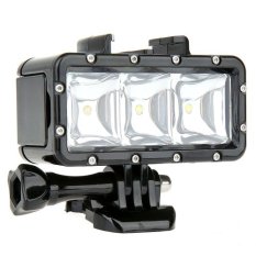 Shoot LED Waterproof Video Light Untuk Gopro Hero - Xiaomi Yi - SJCAM - Brica Bpro - Hitam