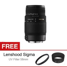 Sigma 70-300mm f/4.- 5.6 DG Macro Japan for Canon + Free Lens Hood + UV Filter 58mm