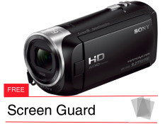 Sony HDXR-CX 405 - Hitam + Gratis Screen Guard