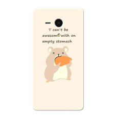 PC Plastik Gluttonous Hamster Case untuk Sony Xperia SP Peach