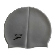 Speedo Topi Renang Silicon Polos-Abu-abu