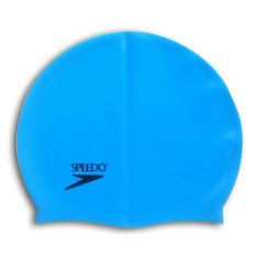 Speedo Topi Renang Silicon Polos-Biru