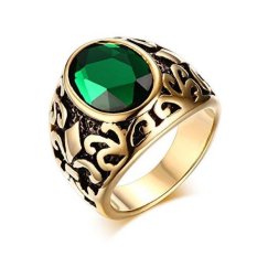 Stainless Steel Berlapis Emas Cincin untuk Pernikahan dan Lamaran Warna