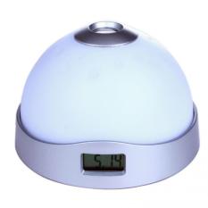 Lampu Tidur Proyeksi Bintang dengan Jam Alarm - White