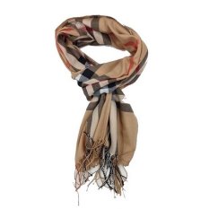StarJakarta Syal Musim Dingin atau Scarf Winter Burberry - Krem