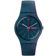 Swatch - Jam Tangan Pria - Biru-Biru - Rubber Biru - SUON708