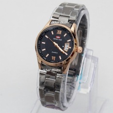 Swiss Army (Time) Jam Tangan Wanita Elegant Stainlees Steel Black Gold SA 65 AD