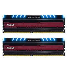 Team Delta BLUE DDR4 8GB (4GB X 2 ) PC 2400 - Biru