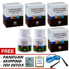 Tiens Peninggi Badan Herbal Cepat - Obat Tinggi - Super - 4NHCP+2ZINC - Free Skipping+Teh Detox+Panduan