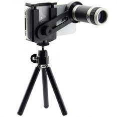 Twin Telezoom 8x For Universal Smartphone up 5.5 inch With Tripod Mini - Silver