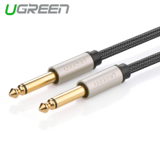UGREEN 6.5 mm Jack Audio untuk jack kabel gitar mixer penguat (2 m) - International