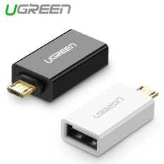 UGREEN Mikro USB 2.0 OTG Compatible With Adaptor Samsung LG Sony HTC Android smartphone (Hitam)
