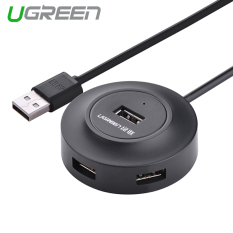 UGREEN USB 2.0 Hub 4 Ports Data Hub untuk PC Laptop MacBook Air, Mac Mini, iMac Pro, Microsoft Surface, Ultrabooks 50CM hitam