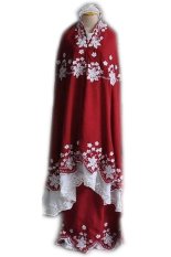 Ukhuwah Mukena Behel Double Hycon - Merah Marun