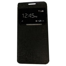 Ume Huawei Y5 / Y5C / Y5 Batik View / Flip Cover Huawei Y5 Batik / Flipshell / Leather Case / Sarung HP / Sarung Huawei Y5 - Hitam