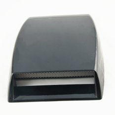 Universal Mobil Dekoratif Aliran Udara Masuk Scoop Turbo Bonnet Vent Cover Hood Menghias (hitam)