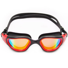 Whale Multi Warna Desain Fashion Elektroplating Kacamata Anti-kabut Anti Ultraviolet Swimming Glasses/kacamata Merah