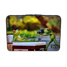 WOFALO 12.6 12.8 13 13.3 Inch Laptop Sleeve Case Casing Cover Neoprenefor MacBook/Netbook/Laptop/Notebook/ Ultrabook Fotografer Takingpictures Katak Lucu Lucu Binatang Foto Kamera-Intl