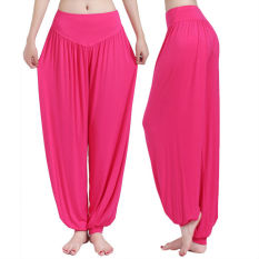 Harem Wanita Yoga Celana Bloomers Tari Perut Nyaman Longgar Lebar Celana