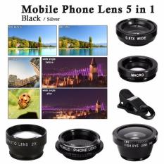 XCSource 5in1 Smartphone Lens Set for iPhone - Hitam