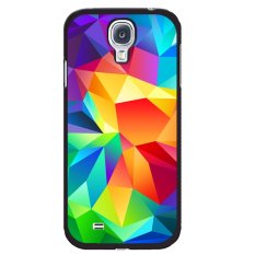 Y & M Abstrak Segitiga Warna-warni Phone Case untuk Samsung Galaxy S4 Mini (Multicolor)