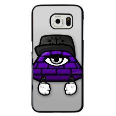 Y & M Abstrak Segitiga Ungu Mata PicturesSamsung Galaxy S6 Edge Phone Case (Multicolor)