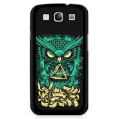 Y & M Segitiga Biru Mata Evil Owl Phone Case untuk Sasmung Galaxy E7 (Multicolor)