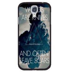Y & M Segitiga Biru Merokok Phone Case untuk Samsung Galaxy S4 (Multicolor)