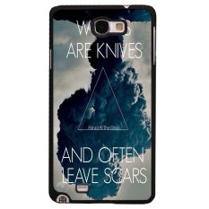Y & M Segitiga Biru Merokok Phone Case untuk Samsung Galaxy Note 2 (Multicolor)