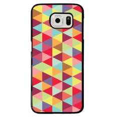 Y & M Colorful Segitiga Phone Case untuk Samsung Galaxy S6 (Multicolor)