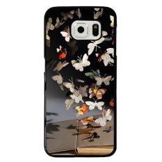Y & M Gantung Koran Kupu-kupu Telepon Casse untuk Samusng Galaxy S6 Edge (Multicolor)