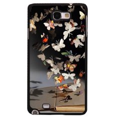Y & M Gantung Koran Kupu-kupu Kerang Telepon untuk Samsung Galaxy Note 2 (Multicolor)