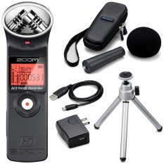 Zoom Handy Voice Recorder H1 + Accessories Pack - Hitam