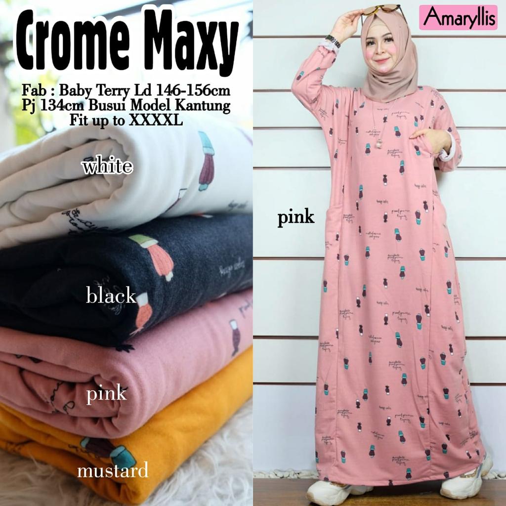 Crome Maxy Babyterry Model Baju Gamis Terbaru 2019 Wanita Berhijab Gamis Renata Baju Gamis Modern Anak Muda Baju Kebaya Modern Untuk Pestadesain Baju