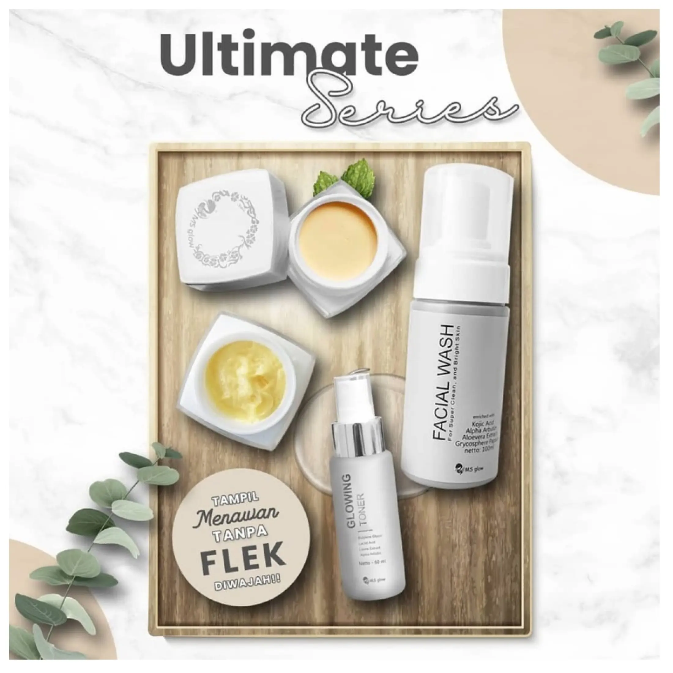 Ms Glow Ultimate Original Menghilangkan Flek Mencerahkan Dan Mengencangkan Ms Glow Untuk Flek Hitam Dan Memutihkan Krim Wajah Flek Lazada Indonesia