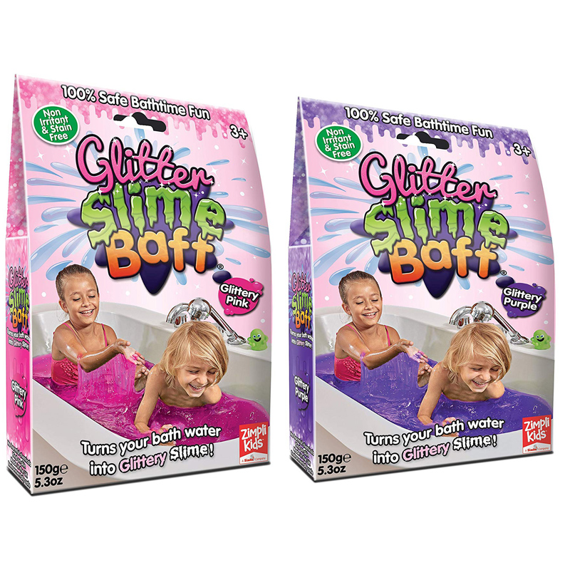 glitter slime baff