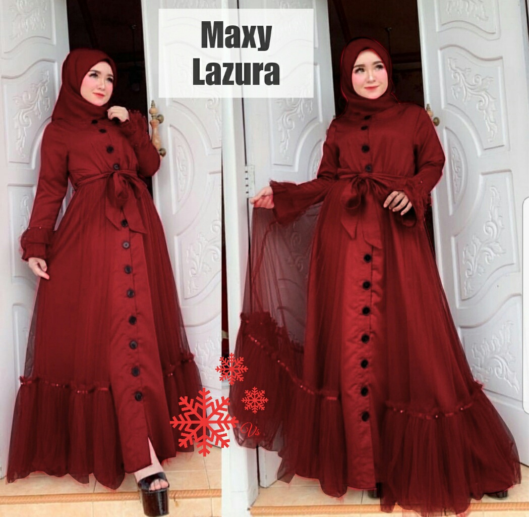 Doublemm Fashion Maxi Lazura Fashion Wanita Pakaian Wanita Maxi Wanita Muslimah Terbaru Lazada Indonesia