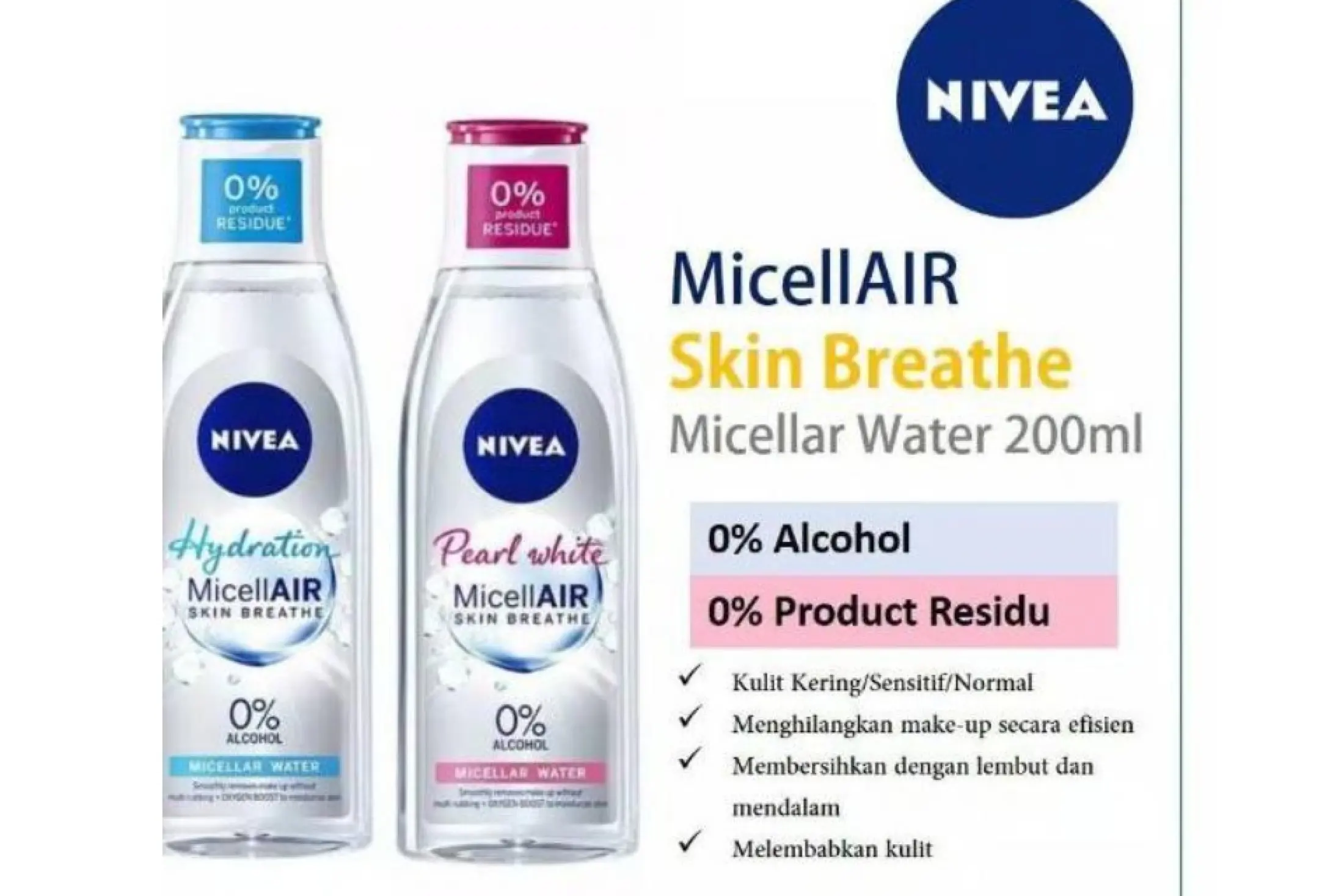 micellar water nivea pearl white
