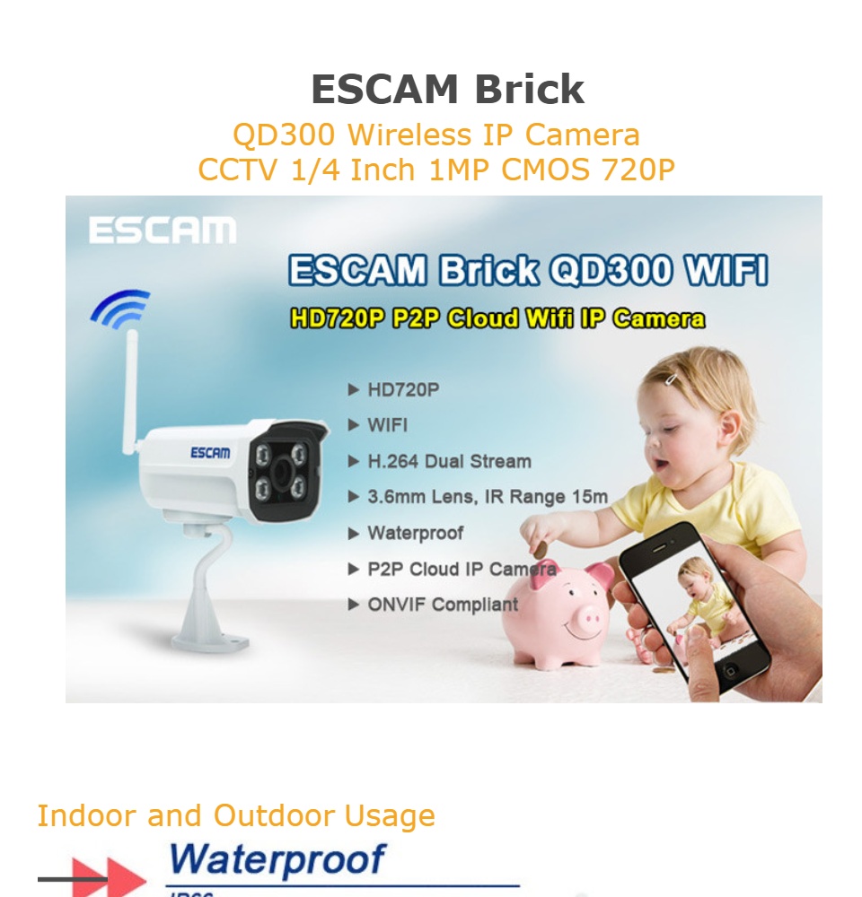 Escam brick best sale qd300 wifi