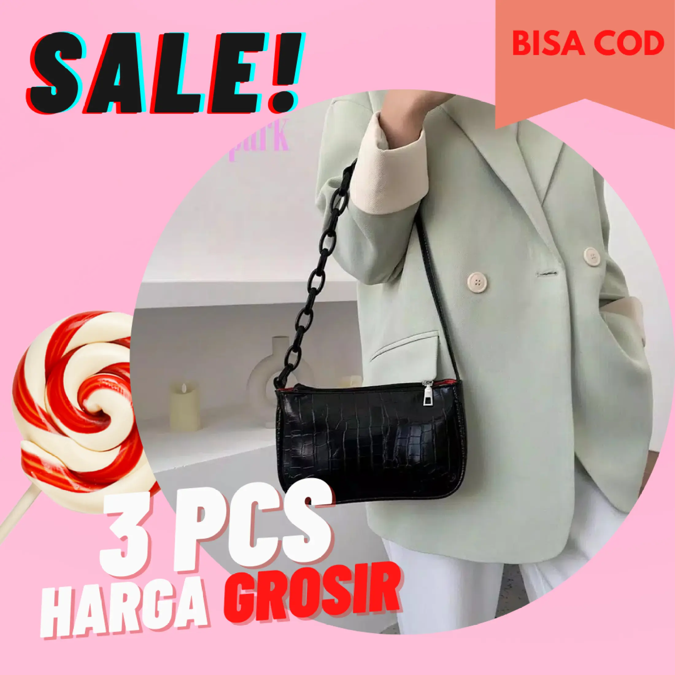 Tas Selempang Wanita Sling Bag Tas Bahu Cewek Shoulder Polos Mini Crossbody Kulit Kecil Wanita Remaja Anak Perempuan Kasual Sekolah Kekinian Dasar Simple Fashion Style Elegan Tali Kerja Kantor Jalan Pesta Gaya