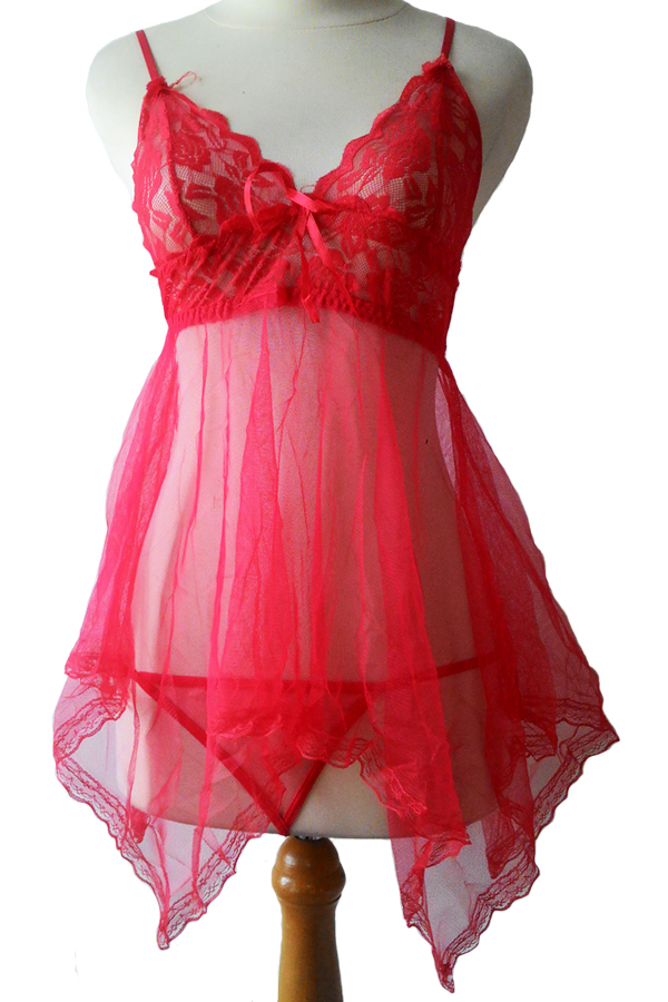 baby doll red dress