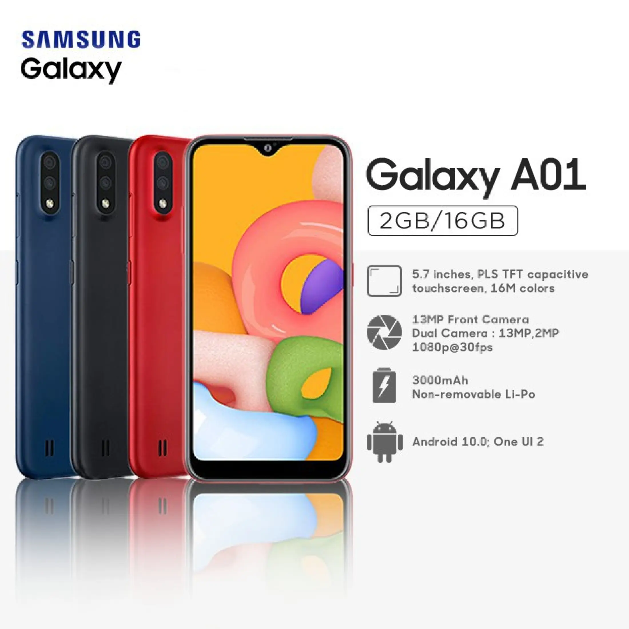 Samsung A01 Ram 2gb Rom 16gb 2 16gb Samsung Galaxy A01 Garansi Resmi Sein Lazada Indonesia