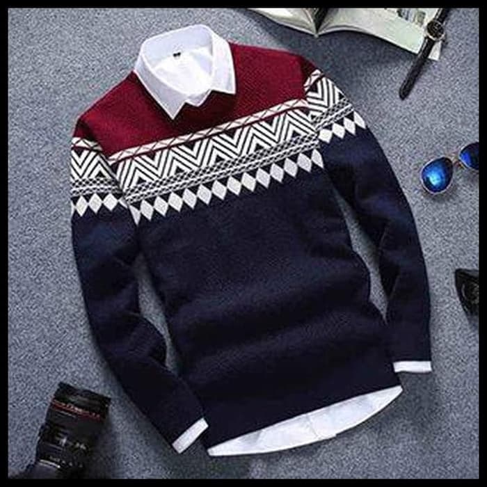 Sweater Tribal Pria Sweater Columbus 