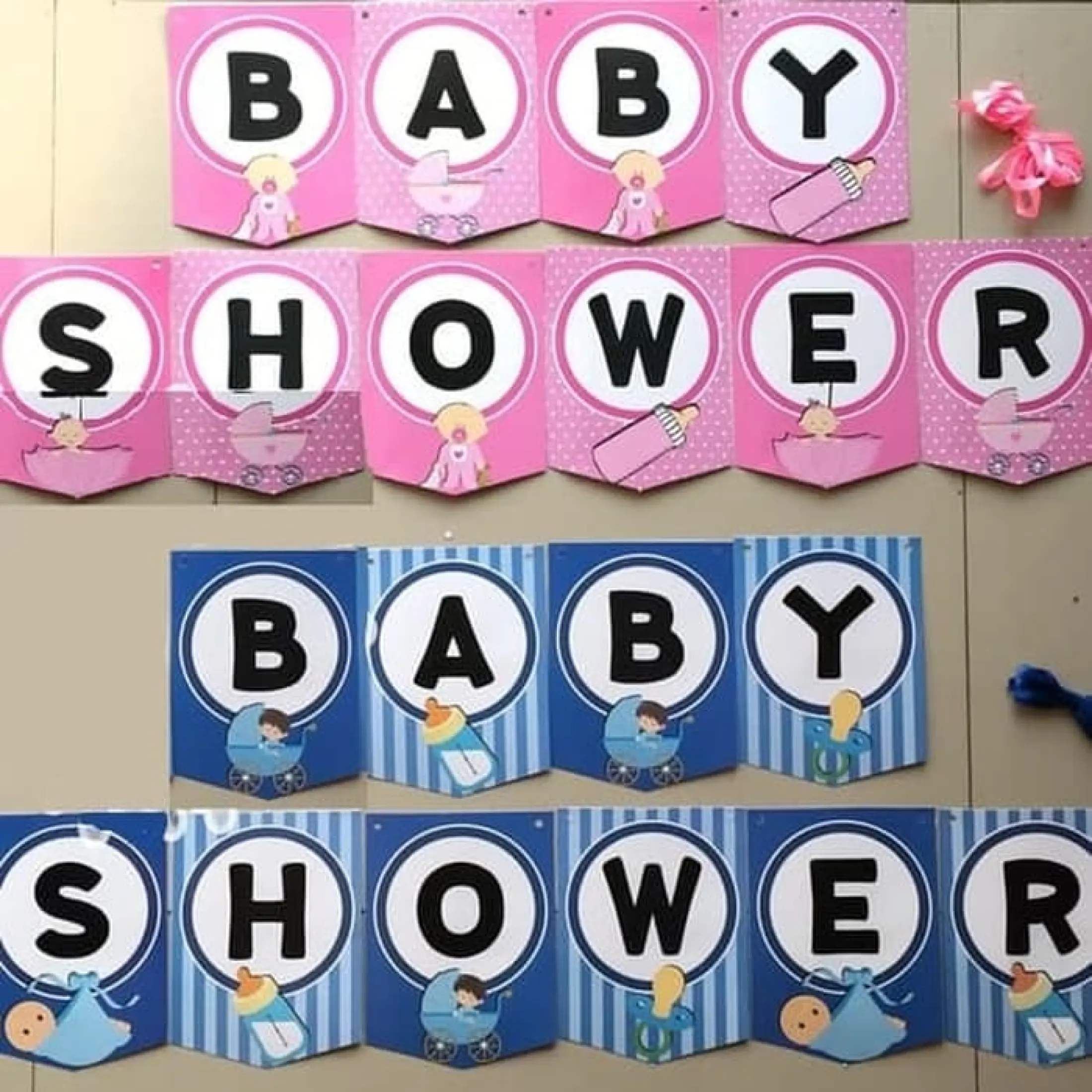 Bunting Flag Baby Shower Banner Baby Shower Tulisan Baby Shower Lazada Indonesia